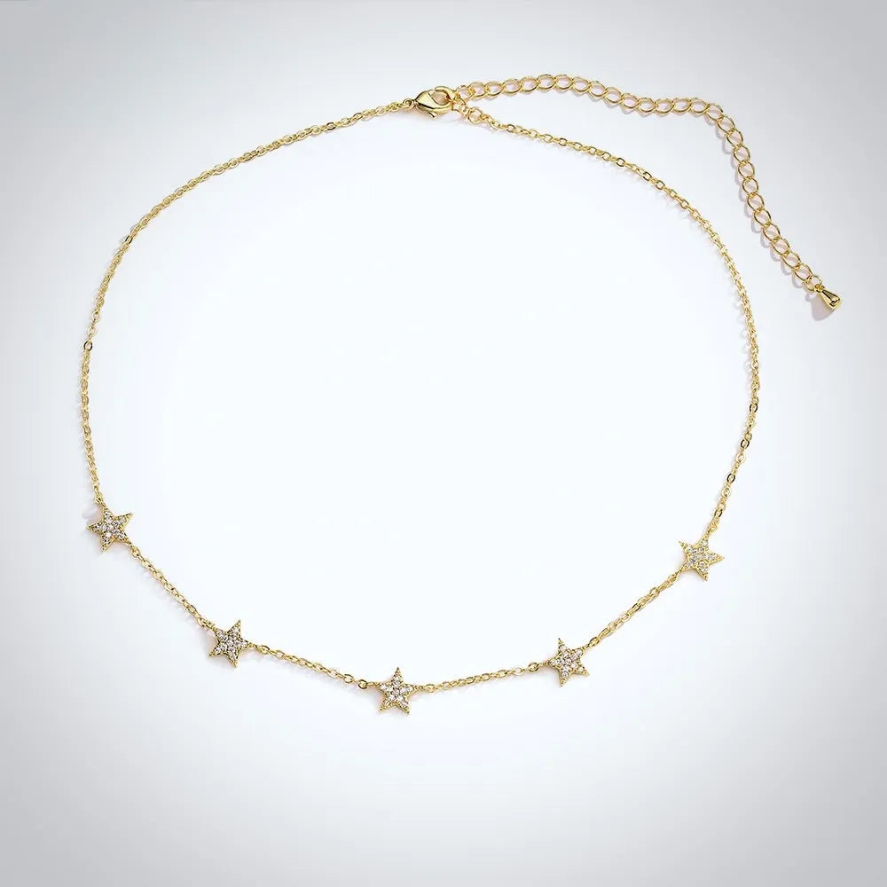 Minimalist Star Necklace | Bridal Jewelry in Silver & Gold