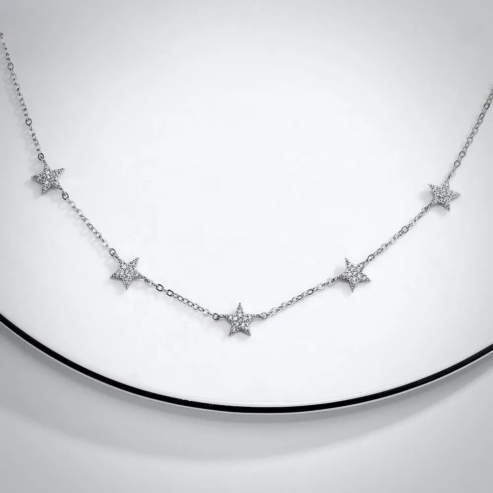 Minimalist Star Necklace | Bridal Jewelry in Silver & Gold