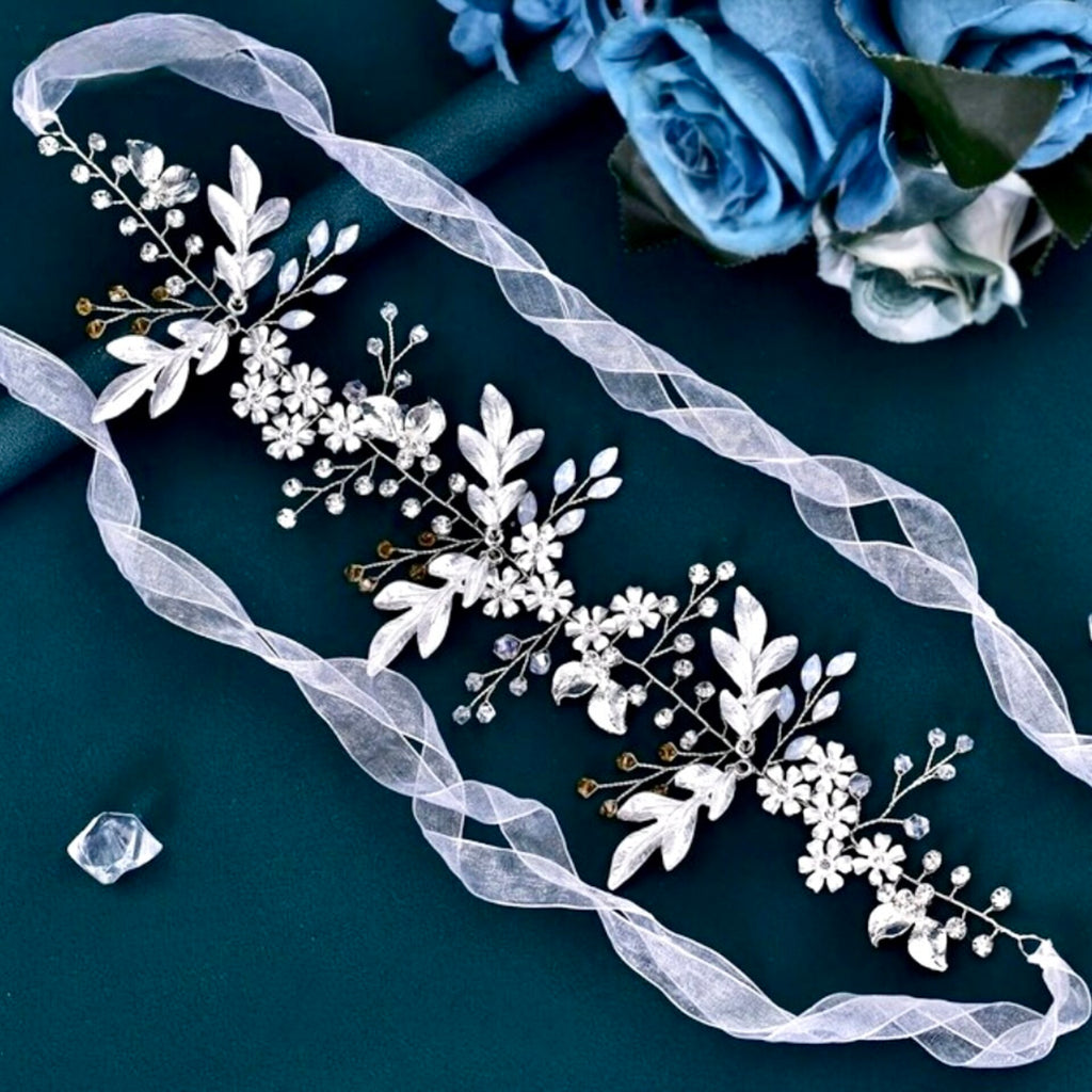 Wedding Accessories - Bohemian Opal Bridal Belt/Sash - Available in Gold and Silver