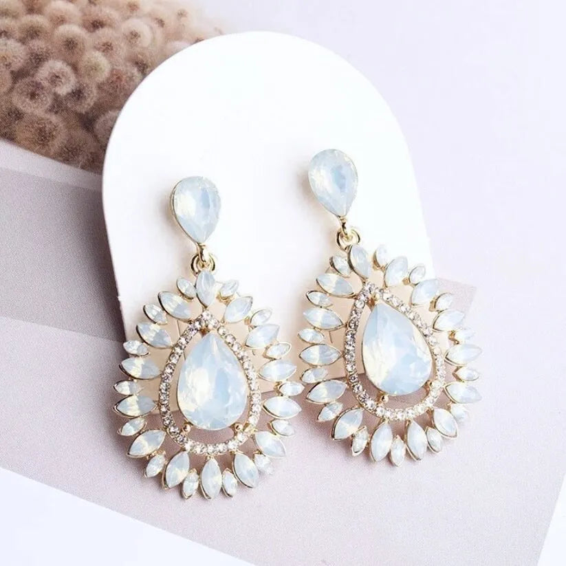 Pearl Wedding Jewelry - Opal Bridal Earrings - More Colors