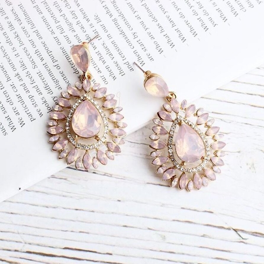 Pearl Wedding Jewelry - Opal Bridal Earrings - More Colors