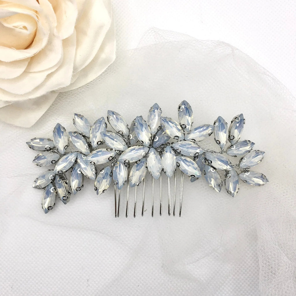 Wedding Hair Accessories - Opal  Bridal Hair Comb