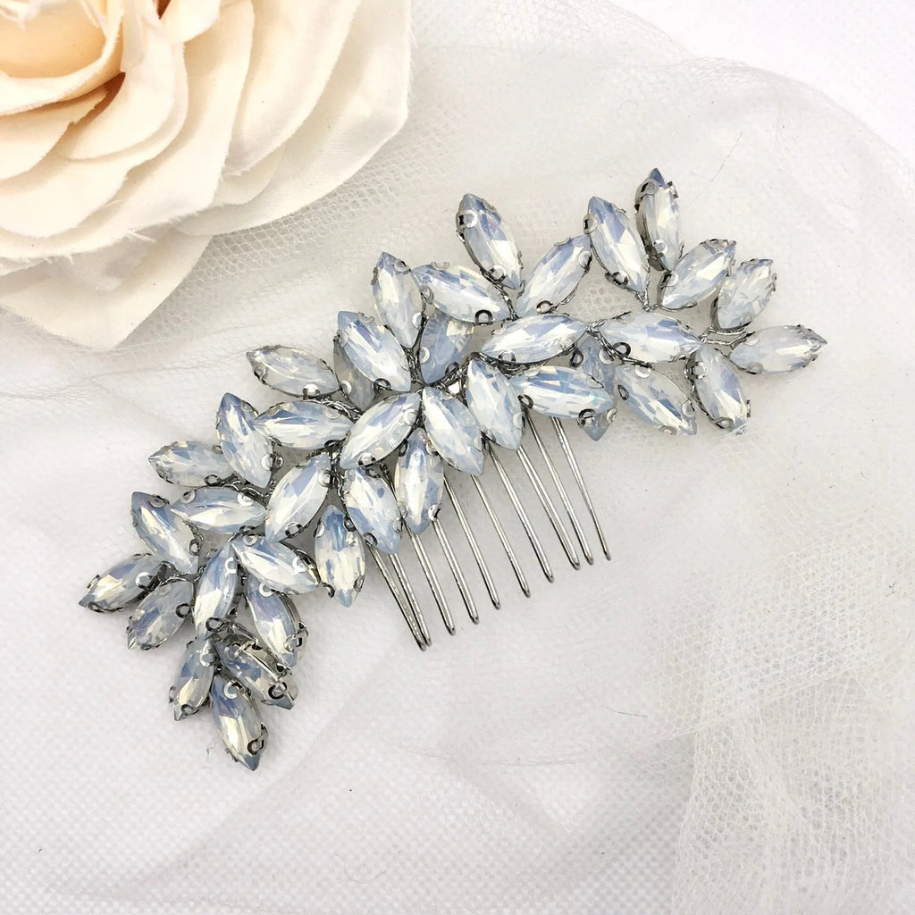 Wedding Hair Accessories - Opal  Bridal Hair Comb