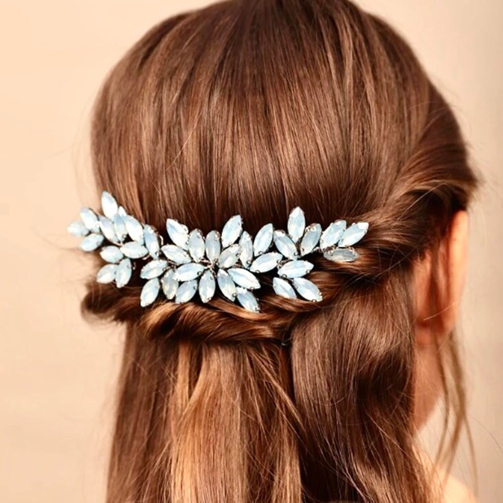 Wedding Hair Accessories - Opal  Bridal Hair Comb and Earrings Set
