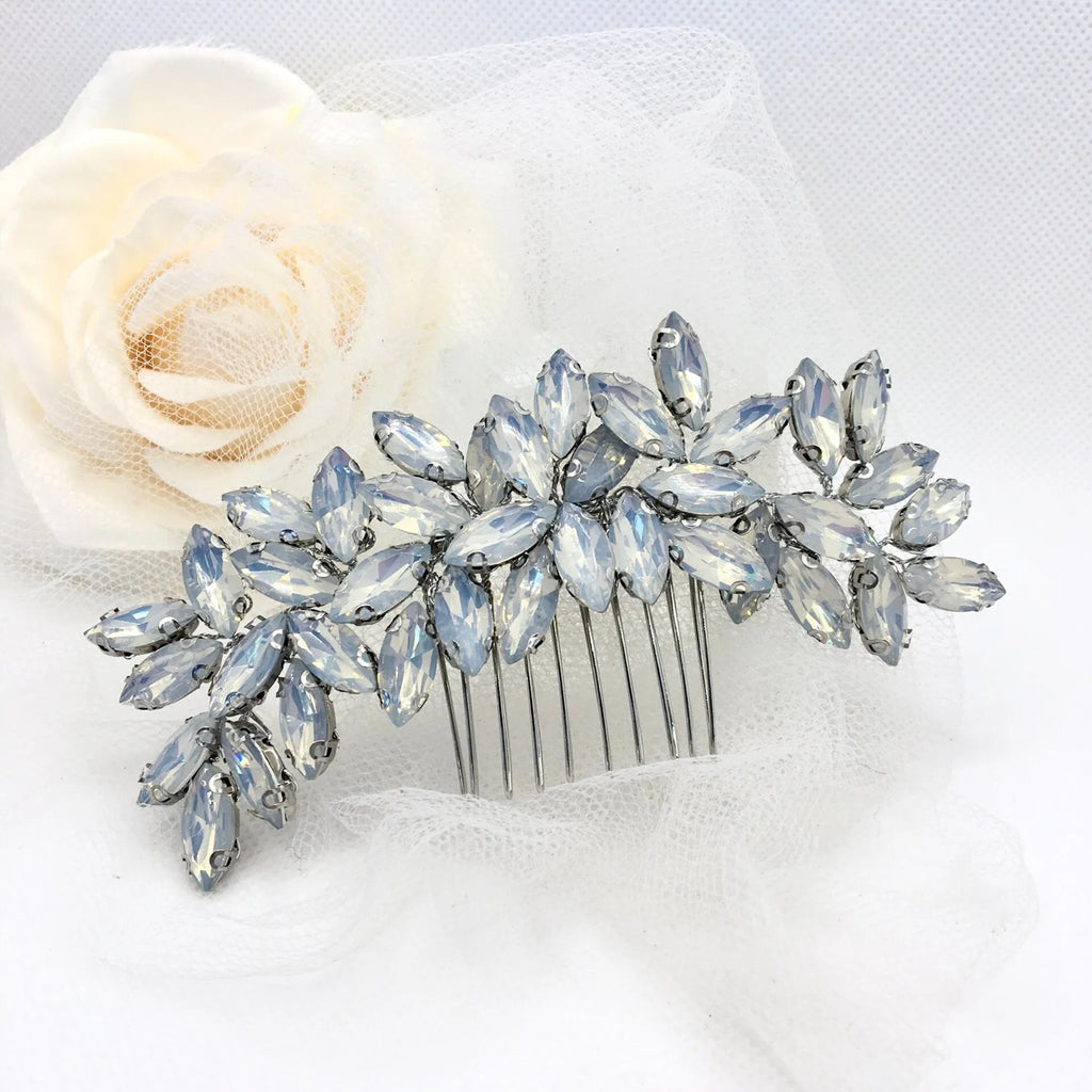 Wedding Hair Accessories - Opal  Bridal Hair Comb