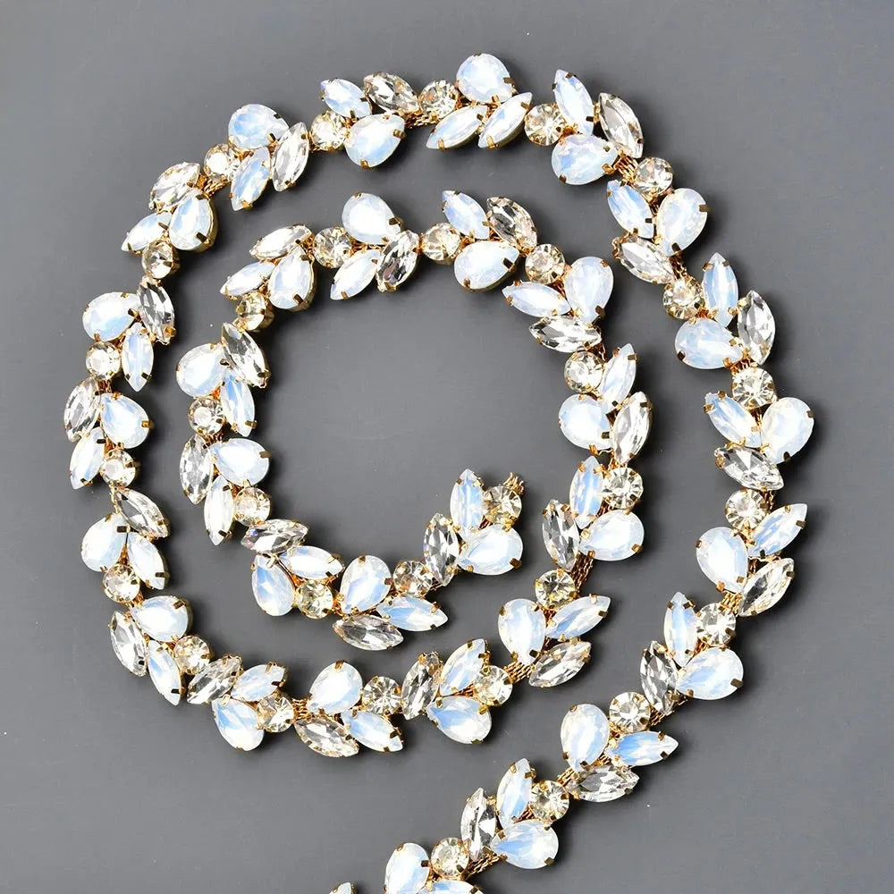 Wedding Accessories | Opal Bridal Belt - Silver & Gold