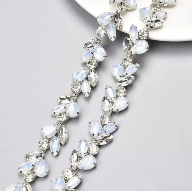 Wedding Accessories | Opal Bridal Belt - Silver & Gold