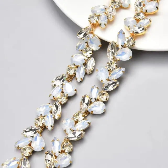 Wedding Accessories | Opal Bridal Belt - Silver & Gold