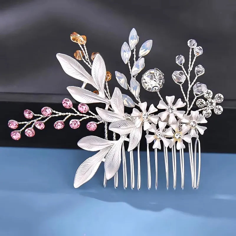 Wedding Hair Accessories - Bohemian Crystal Hair Comb - Available in Yellow Gold, Rose Gold and Silver