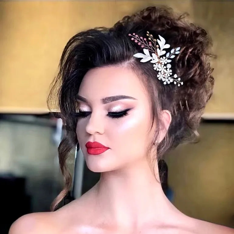 Wedding Hair Accessories - Bohemian Crystal Hair Comb - Available in Yellow Gold, Rose Gold and Silver