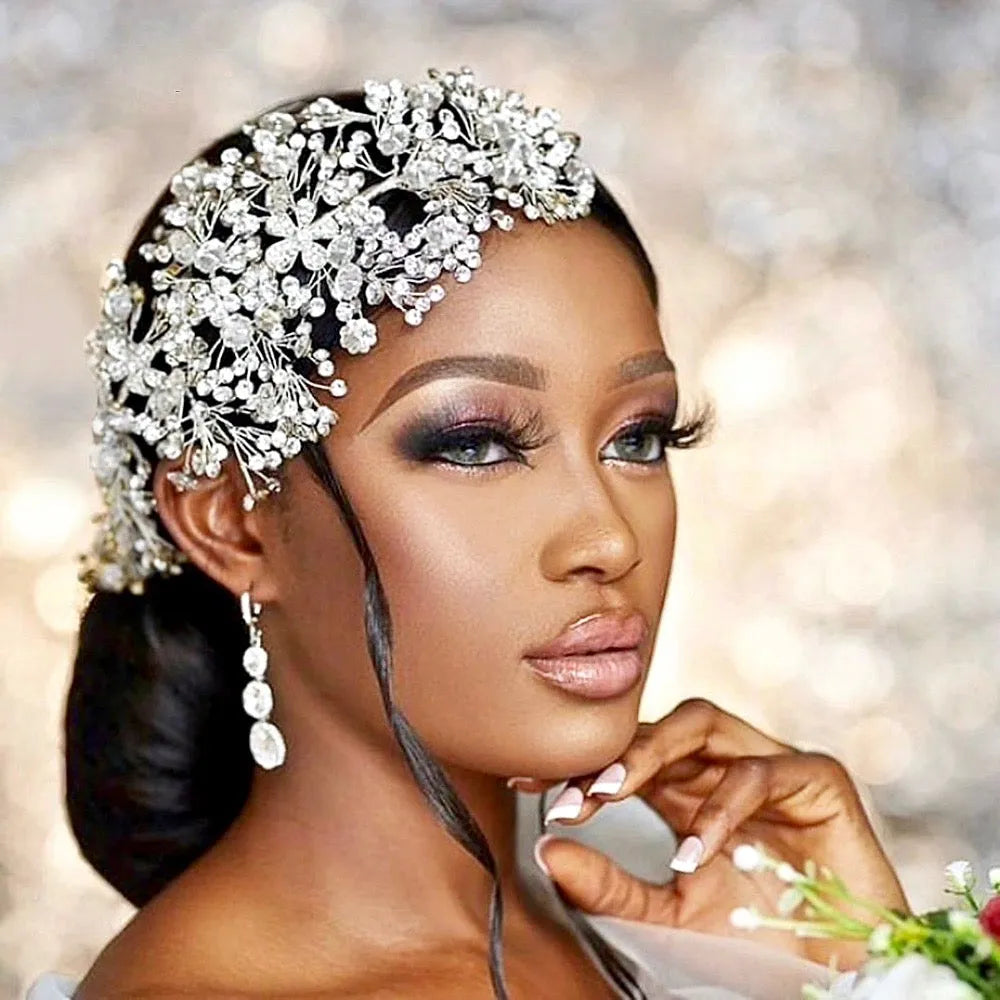 Wedding Hair Accessories - Crystal Bridal Headdress - Available in Gold and Silver