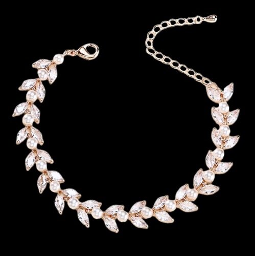 Pearl Wedding Jewelry - Pearl Bridal Bracelet - Available in Silver, Rose Gold and Yellow Gold