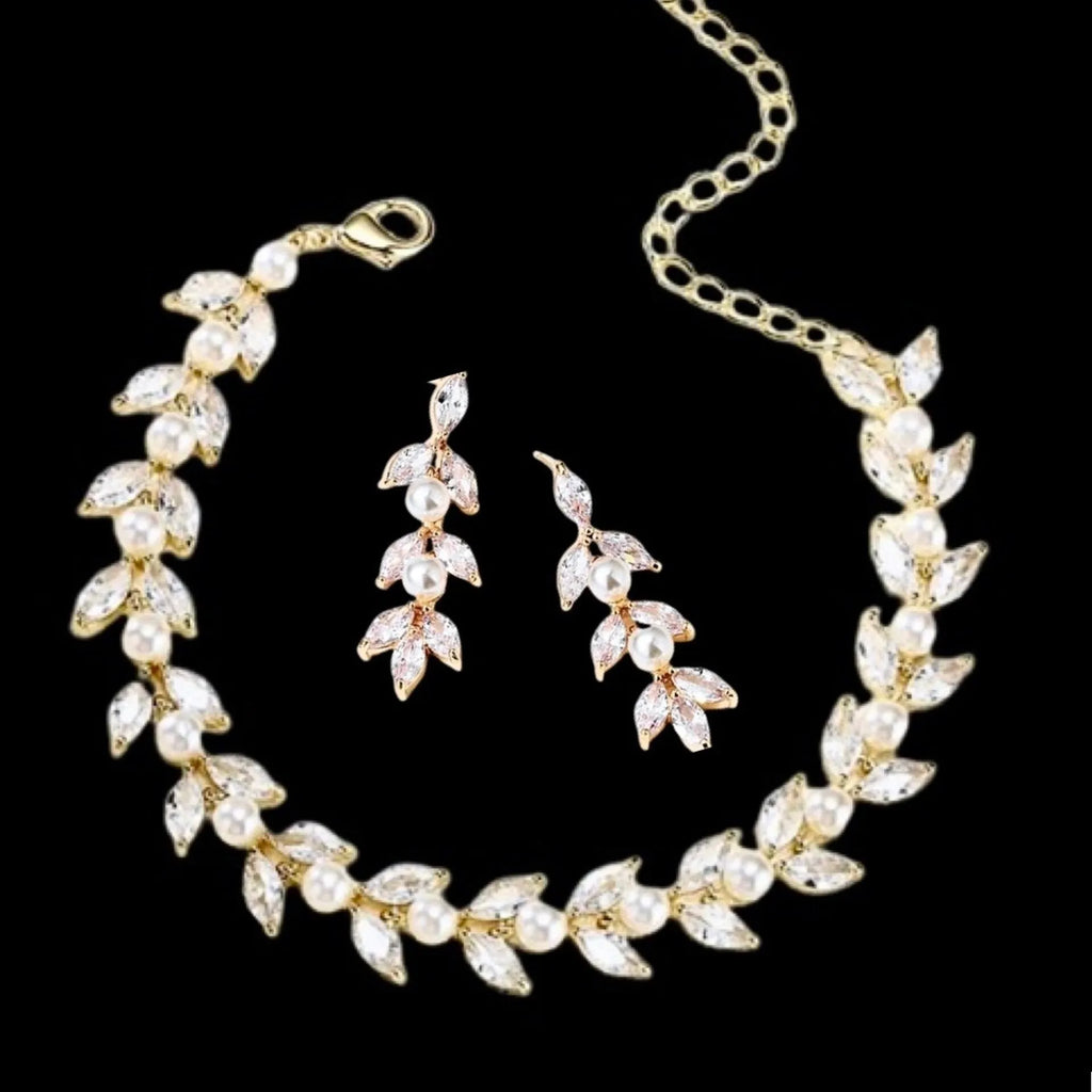 Pearl Wedding Jewelry - Pearl Bridal Bracelet - Available in Silver, Rose Gold and Yellow Gold