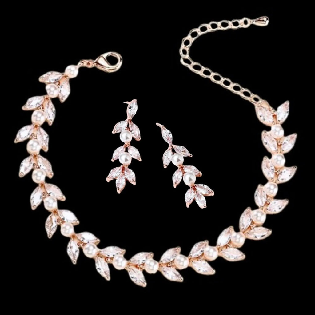 Pearl Wedding Jewelry - Pearl Bridal Bracelet - Available in Silver, Rose Gold and Yellow Gold