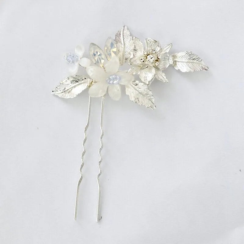 Wedding Hair Accessories - Opal Bridal Hair Comb and Pin Set