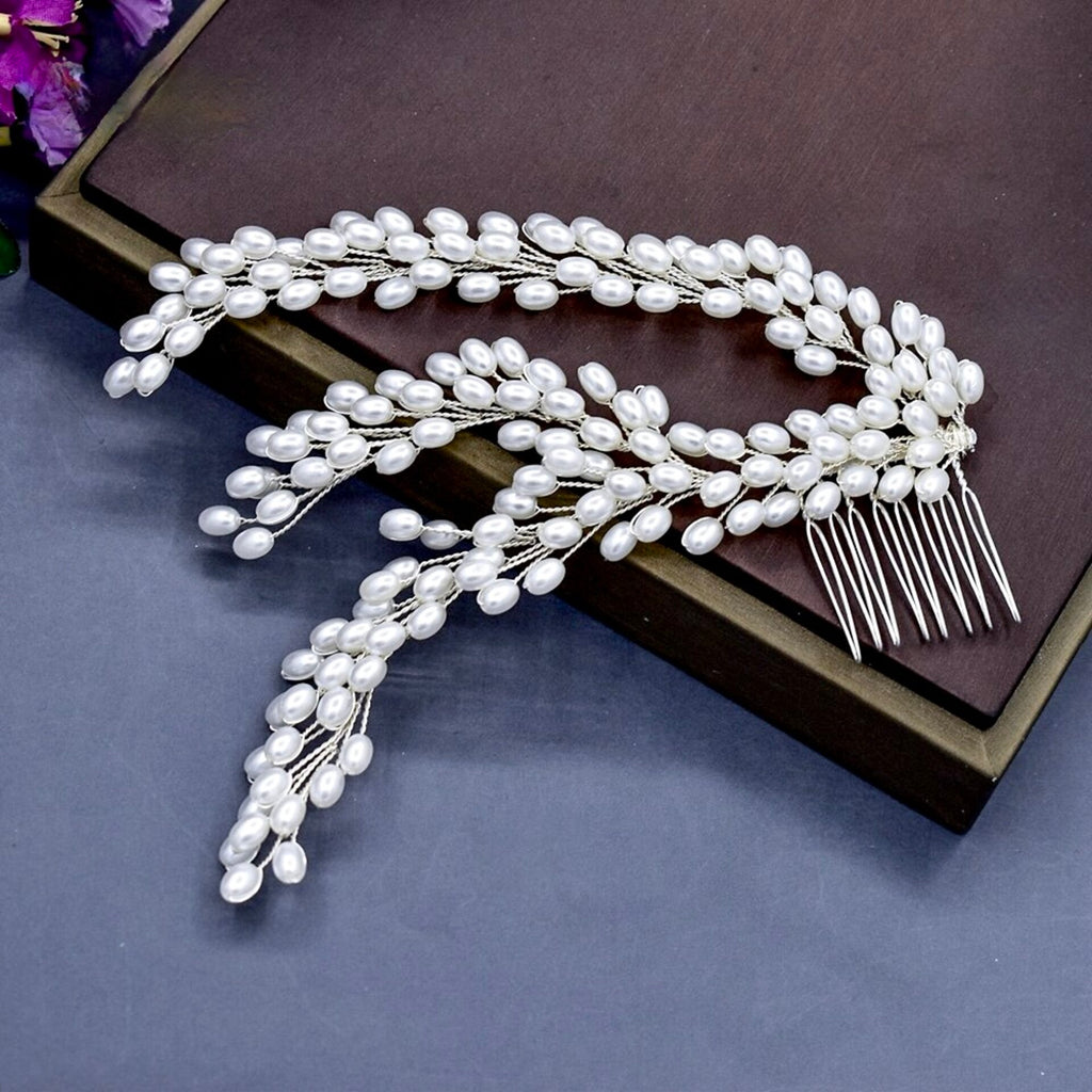 Wedding Hair Accessories - Pearl Bridal Hair Comb / Vine
