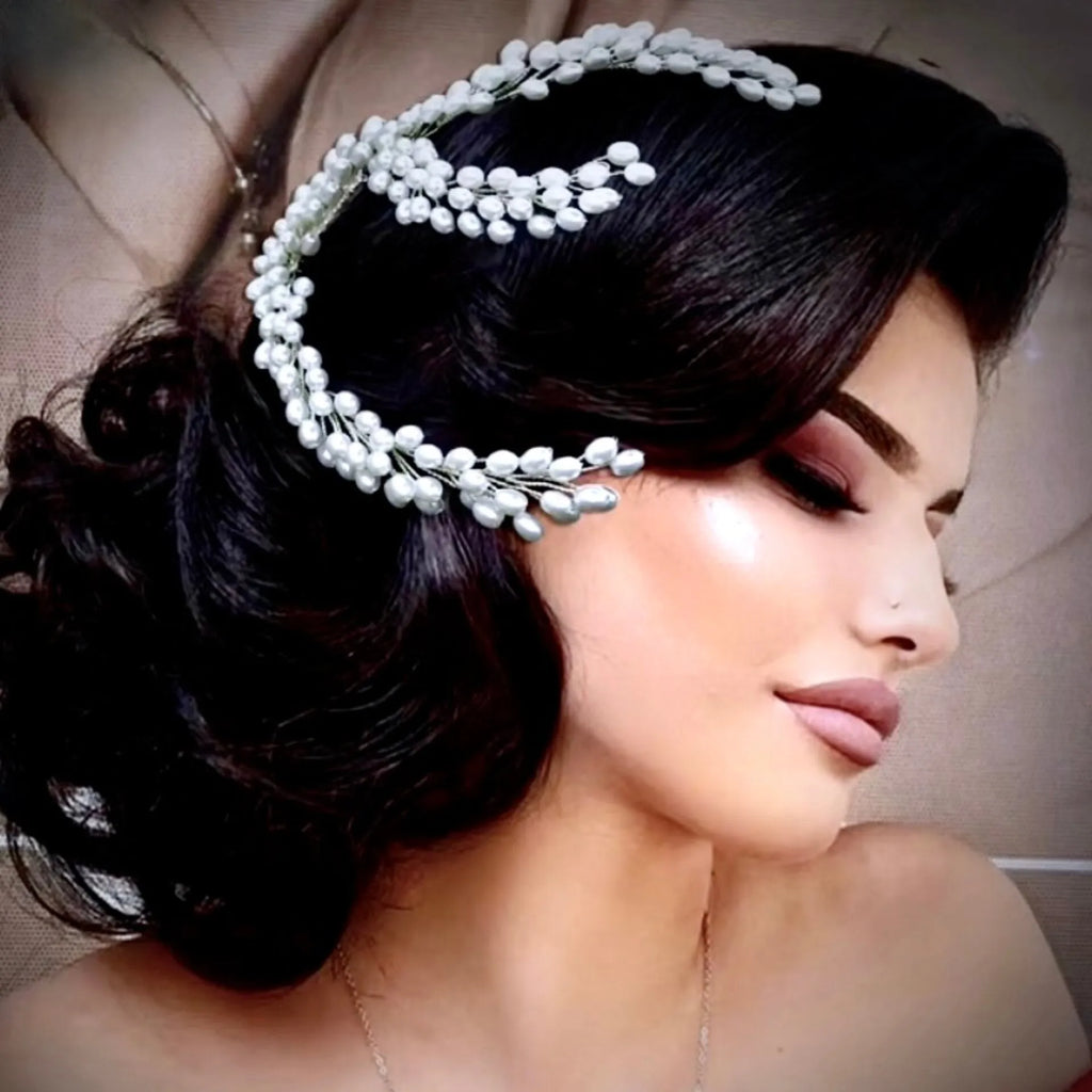 Wedding Hair Accessories - Pearl Bridal Hair Comb / Vine