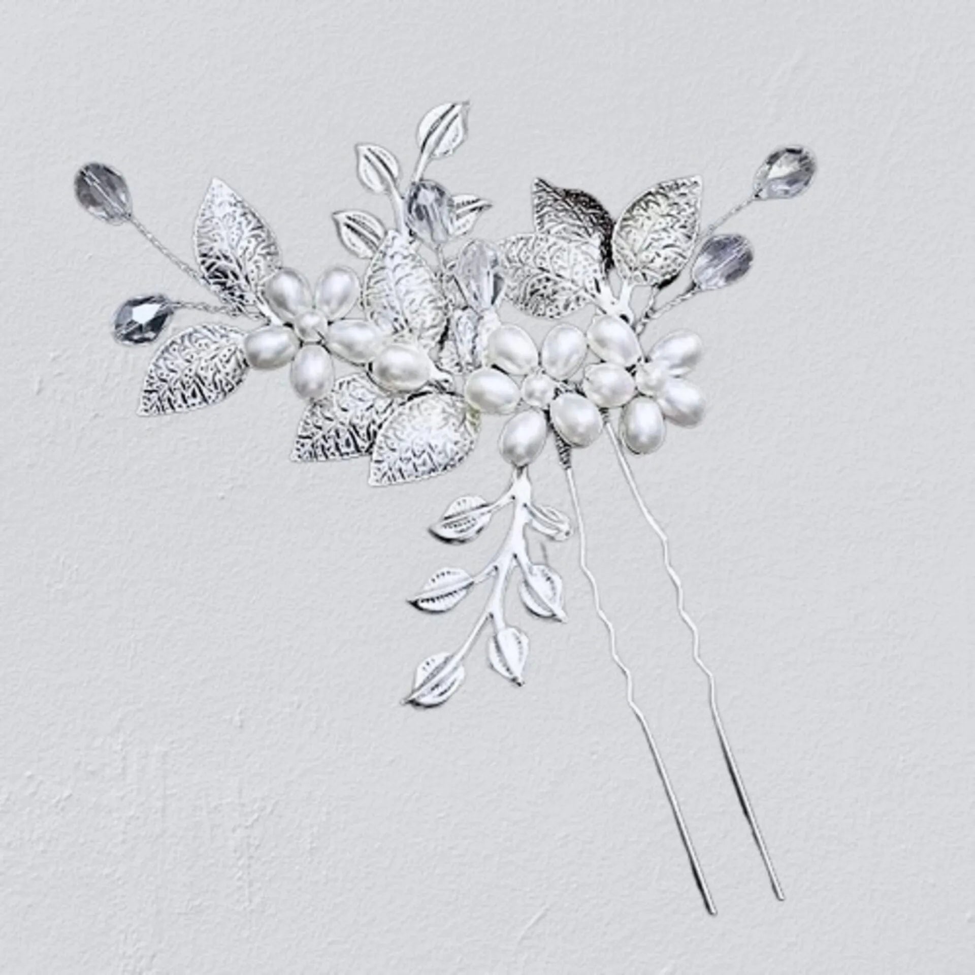 Bella Perlina Wedding Hair Pin Large Small Pearl 18 PC Hairpin Set, Wedding Pearl Bridal  main image 3