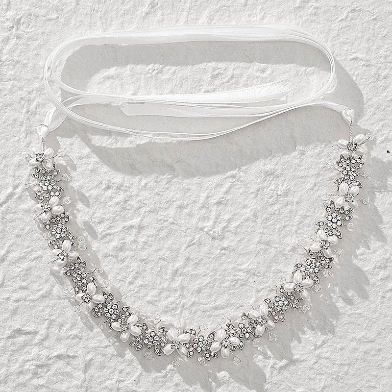 Wedding Hair Accessories - Pearl and Crystal Bridal Headband