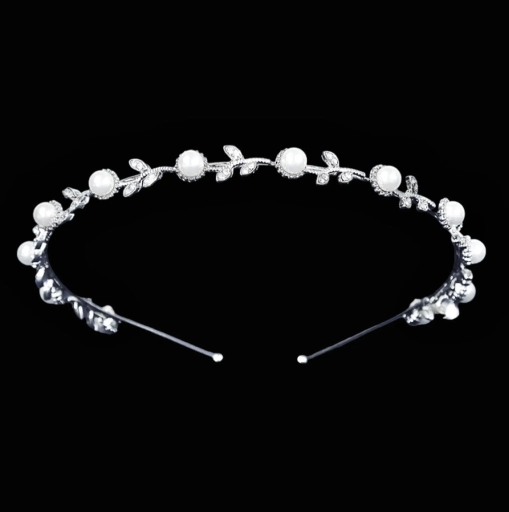 Wedding Hair Accessories - Pearl and Crystal Bridal Headband