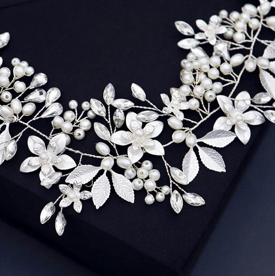 Wedding Hair Accessories - Crystal Bridal Headband / Hair Vine - Available in Silver and Gold