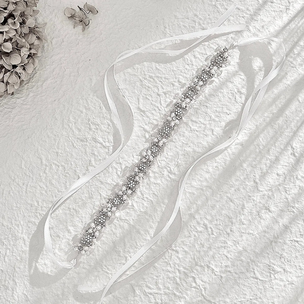 Wedding Hair Accessories - Pearl and Crystal Bridal Headband