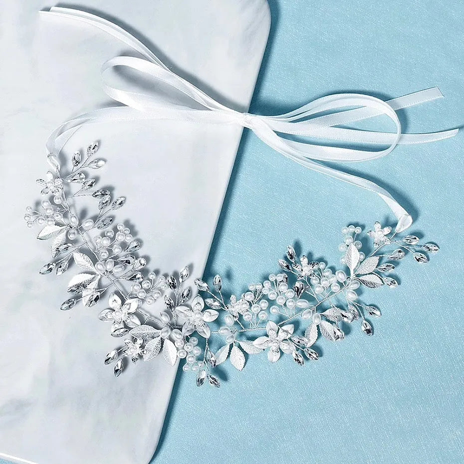 Wedding Hair Accessories - Crystal Bridal Headband / Hair Vine - Available in Silver and Gold