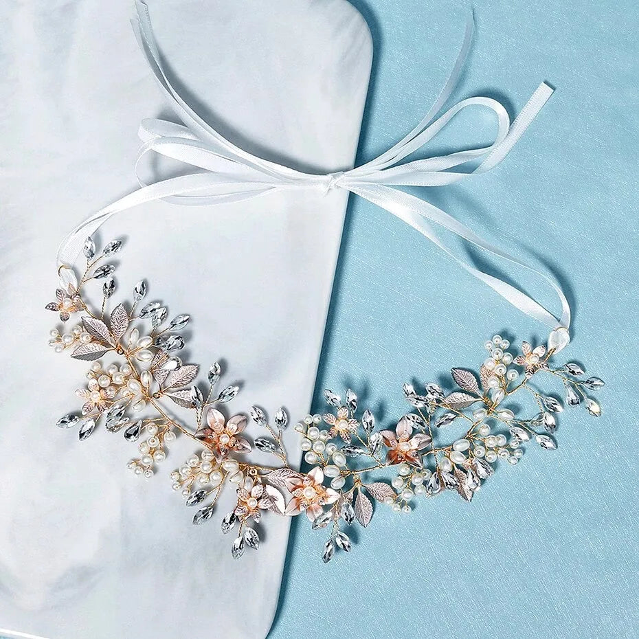 Wedding Hair Accessories - Crystal Bridal Headband / Hair Vine - Available in Silver and Gold
