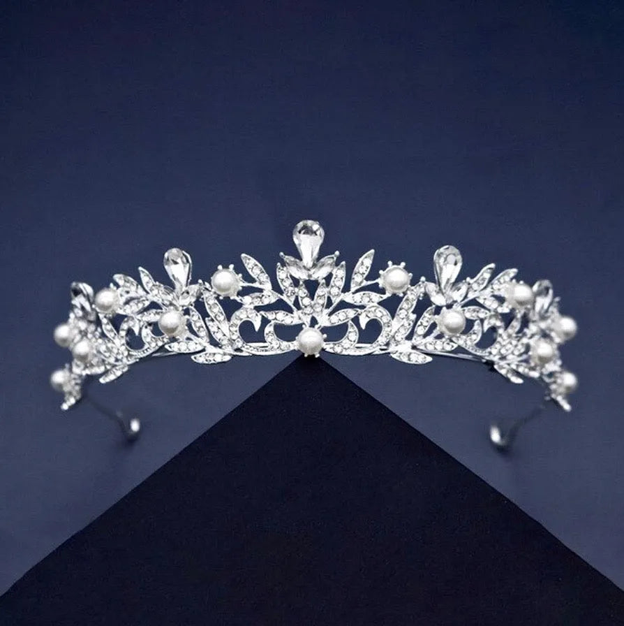 Wedding Hair Accessories - Pearl Bridal Tiara
