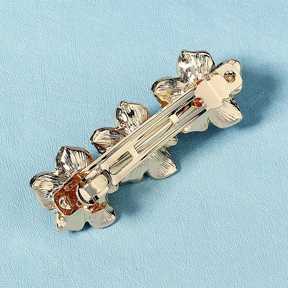 Wedding Hair Accessories - Pearl Enameled Hair Clip / Barrette 