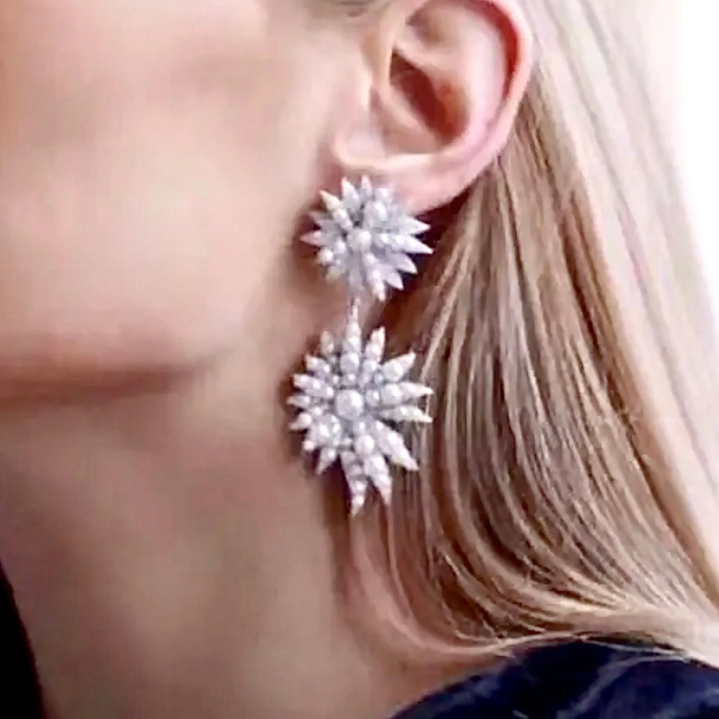 Wedding Jewelry - Pearl Bridal Earrings - Available in Gold and Silver