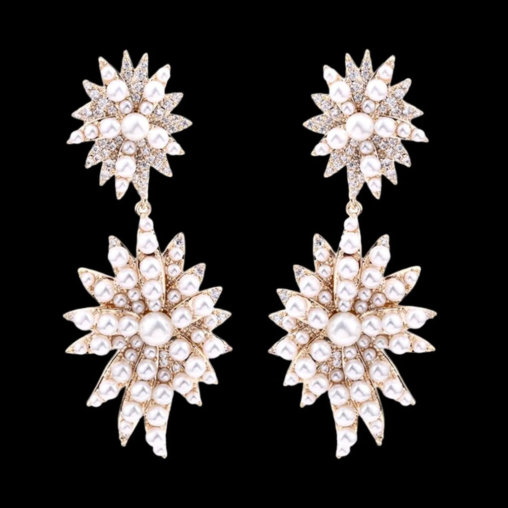 Wedding Jewelry - Pearl Bridal Earrings - Available in Gold and Silver