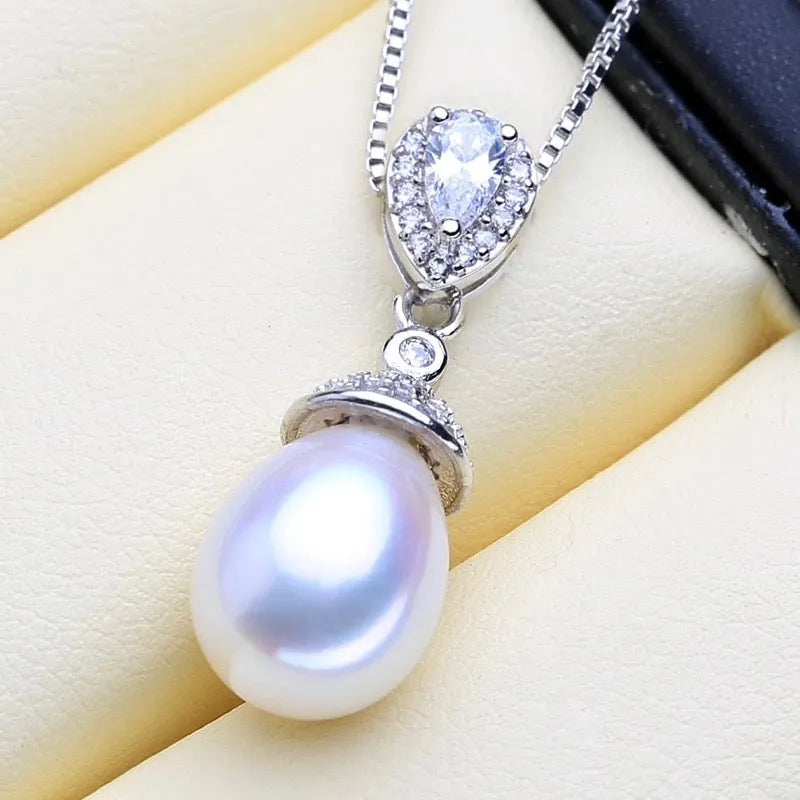 Wedding Pearl Jewelry - Sterling Silver and Natural Pearl Bridal Jewelry Set