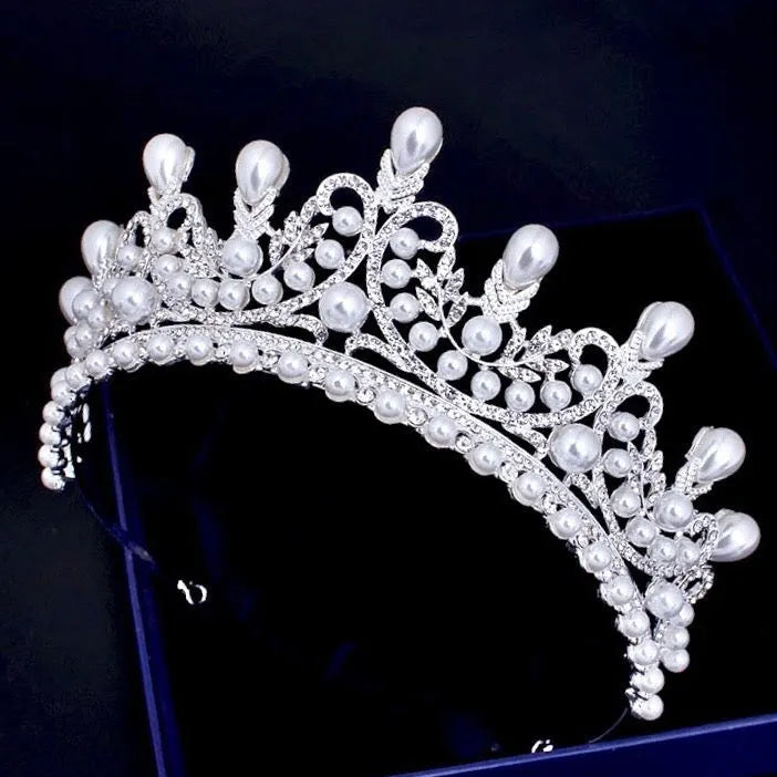 Wedding Hair Accessories - Pearl Bridal Tiara - Available in 