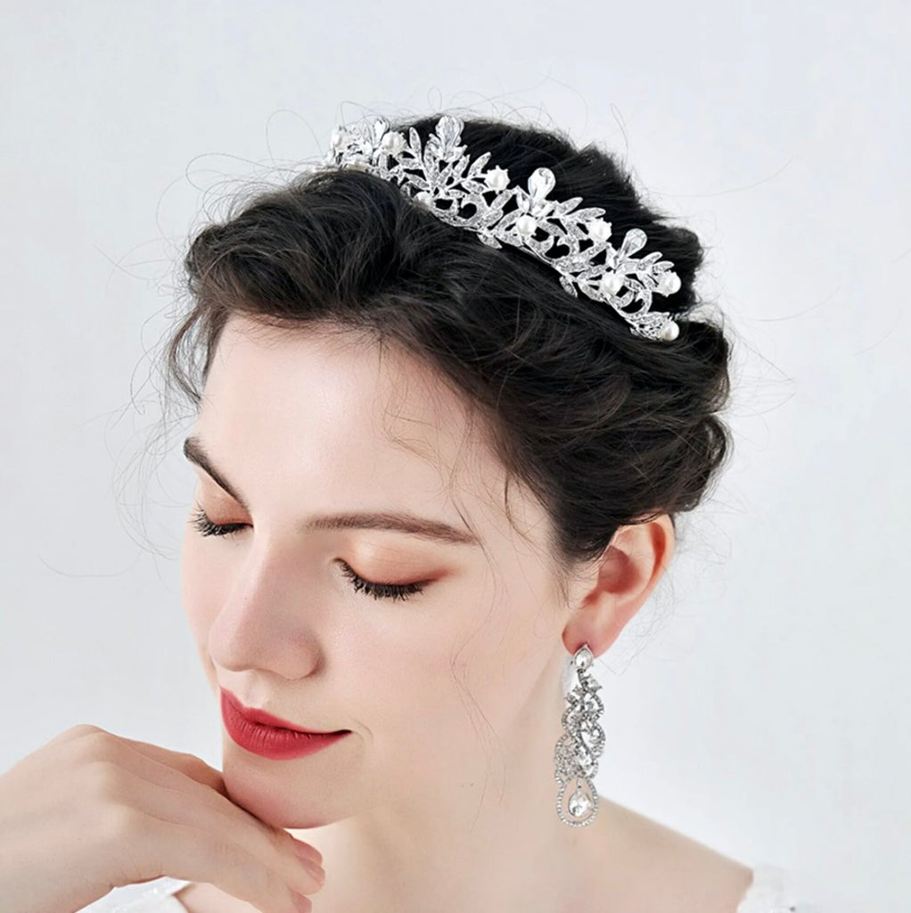 Wedding Hair Accessories - Pearl Bridal Tiara