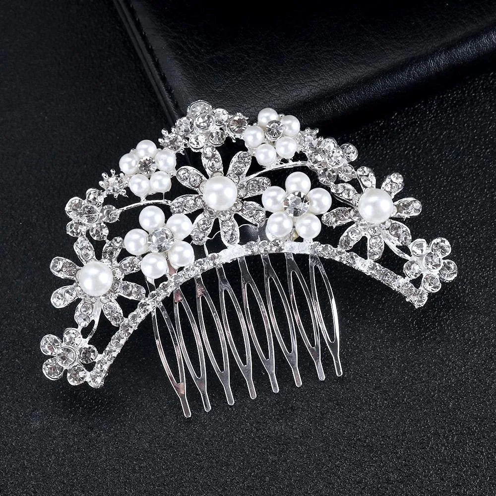 Wedding Hair Accessories - Pearl and Crystal Bridal Hair Comb