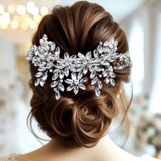 Wedding Hair Accessories - Pearl and Crystal Bridal Hair Comb - Available in Silver, Rose Gold and Yellow Gold