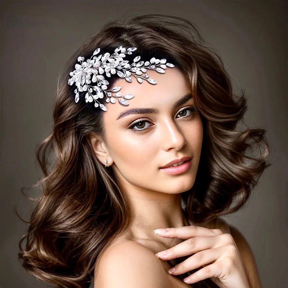 Wedding Hair Accessories - Pearl and Crystal Bridal Hair Comb