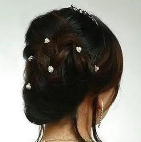 Wedding Hair Accessories - Pearl and Crystal Bridal Hair Pins - Set of 10