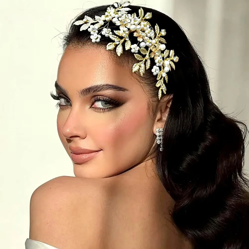 Wedding Hair Accessories - Pearl Bridal Hair Comb - Available in Silver and Gold