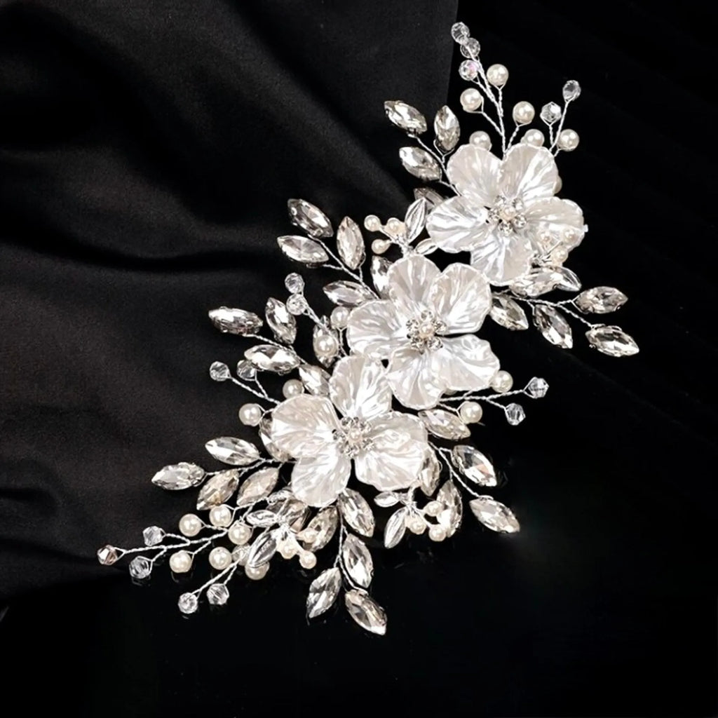 Wedding Hair Accessories - Pearl and Crystal Bridal Hair Clip/Vine