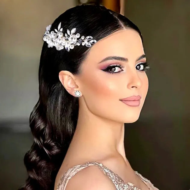 Wedding Hair Accessories - Pearl and Crystal Bridal Hair Comb