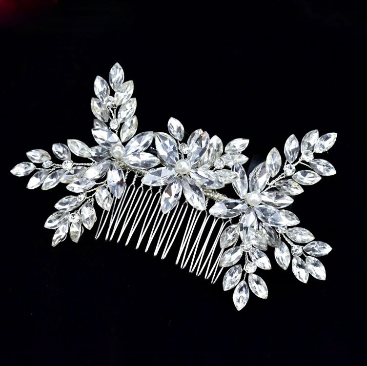 Wedding Hair Accessories - Pearl and Crystal Bridal Hair Comb