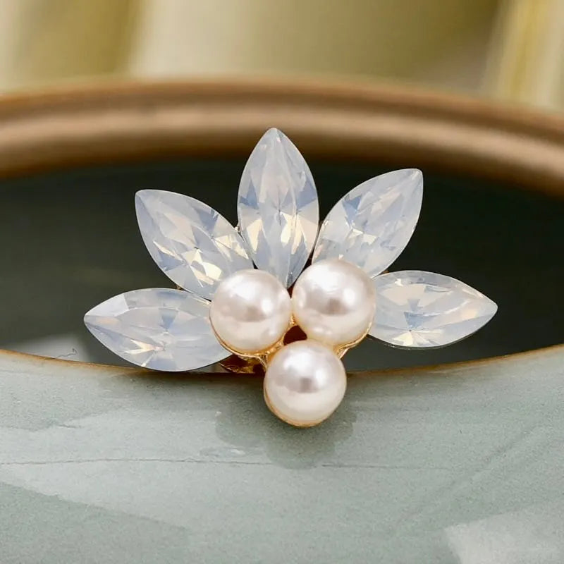 Pearl and Opal Bridal Hair Pins