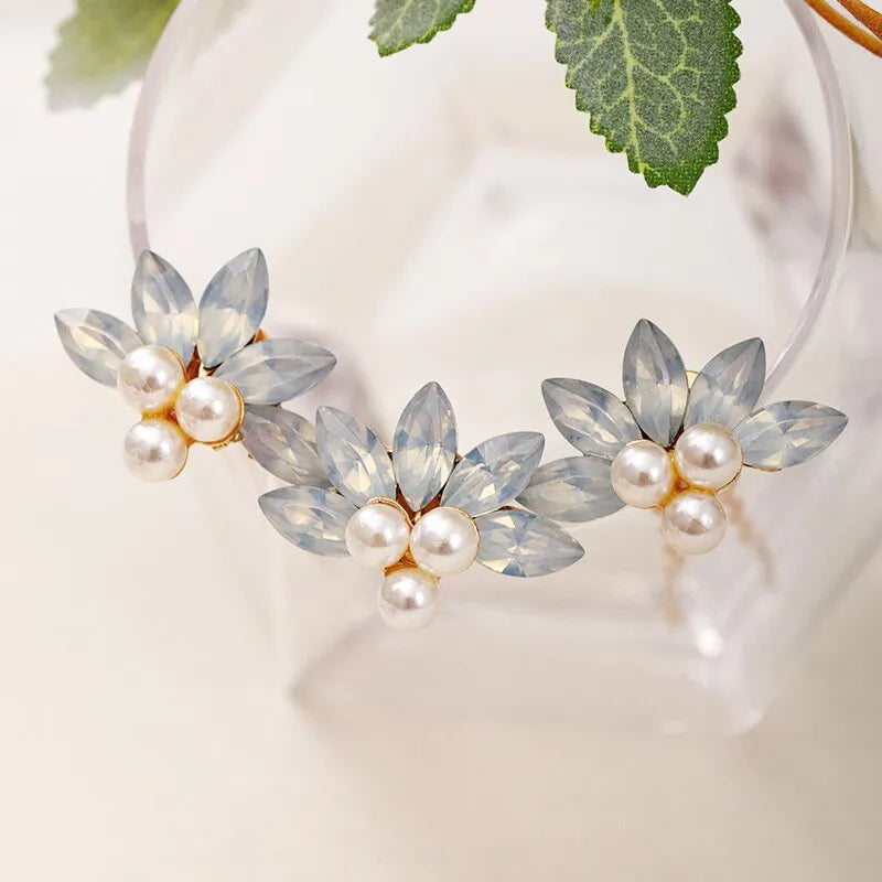 Wedding Hair Accessories -  Pearl and Opal Bridal Hair Pins