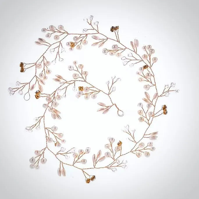 Wedding Hair Accessories - Pearl and Crystal Bridal Hair Vine - Available in Silver, Rose Gold and Yellow Gold