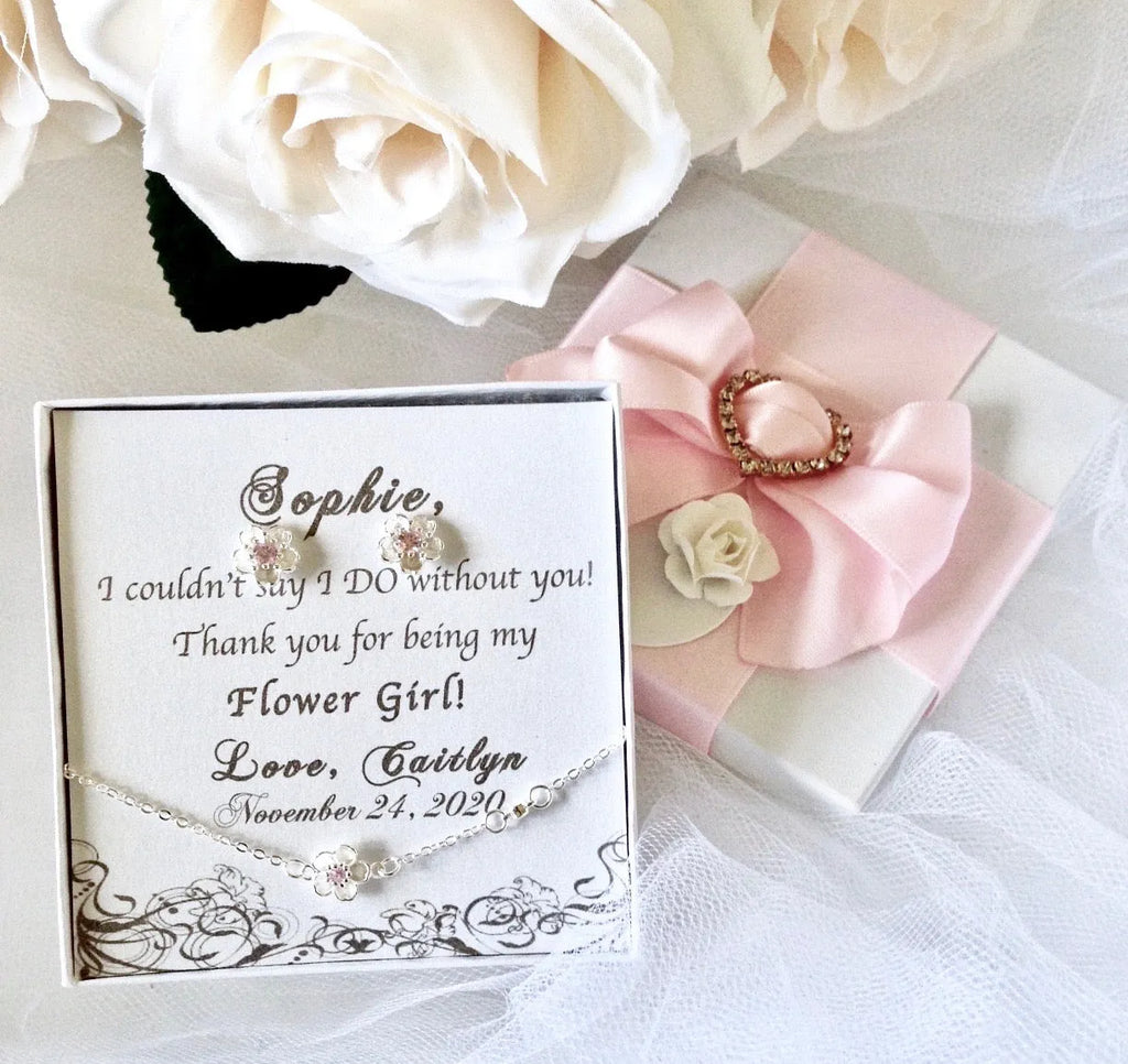 Wedding Accessories -Personalized Bridal Party Jewelry Gift Box - More Colors Available