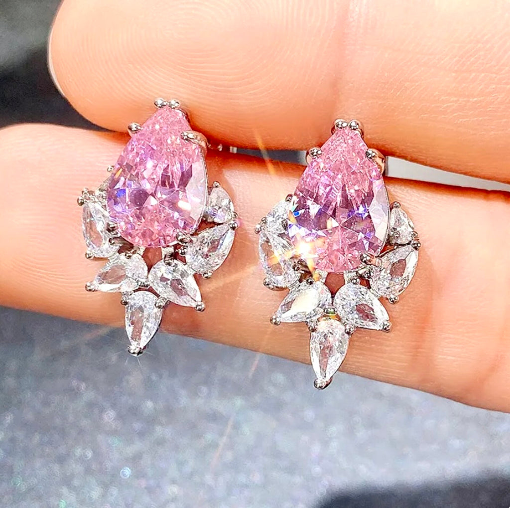 Wedding Jewelry - CZ Bridal Stud Earrings - More Colors