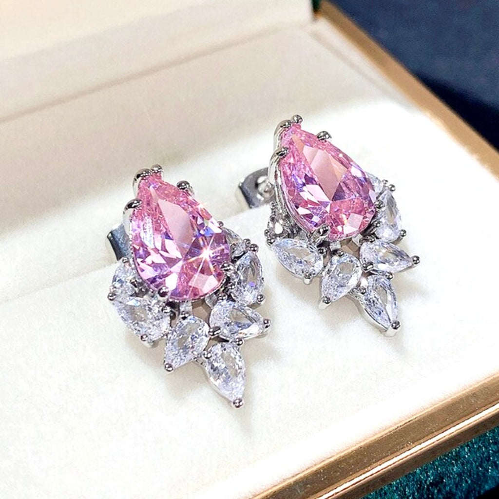 Wedding Jewelry - CZ Bridal Stud Earrings - More Colors