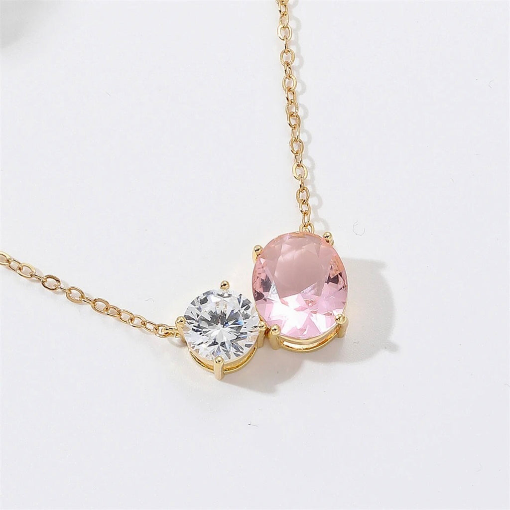 Wedding Jewelry - Pink Cubic Zirconia Bridal Jewelry Set